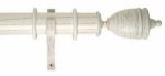 SOLID WOOD ADAM VASE CURTAIN POLE